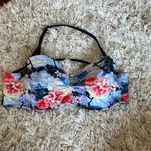 Floral Bandeau Bikini Top